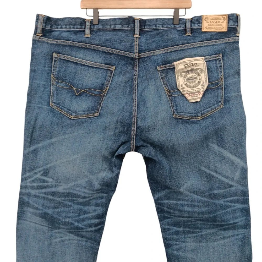 Polo Ralph Lauren Jeans‎ Mens 50B x 30 Blue Denim Davis Stretch Preppy Designer